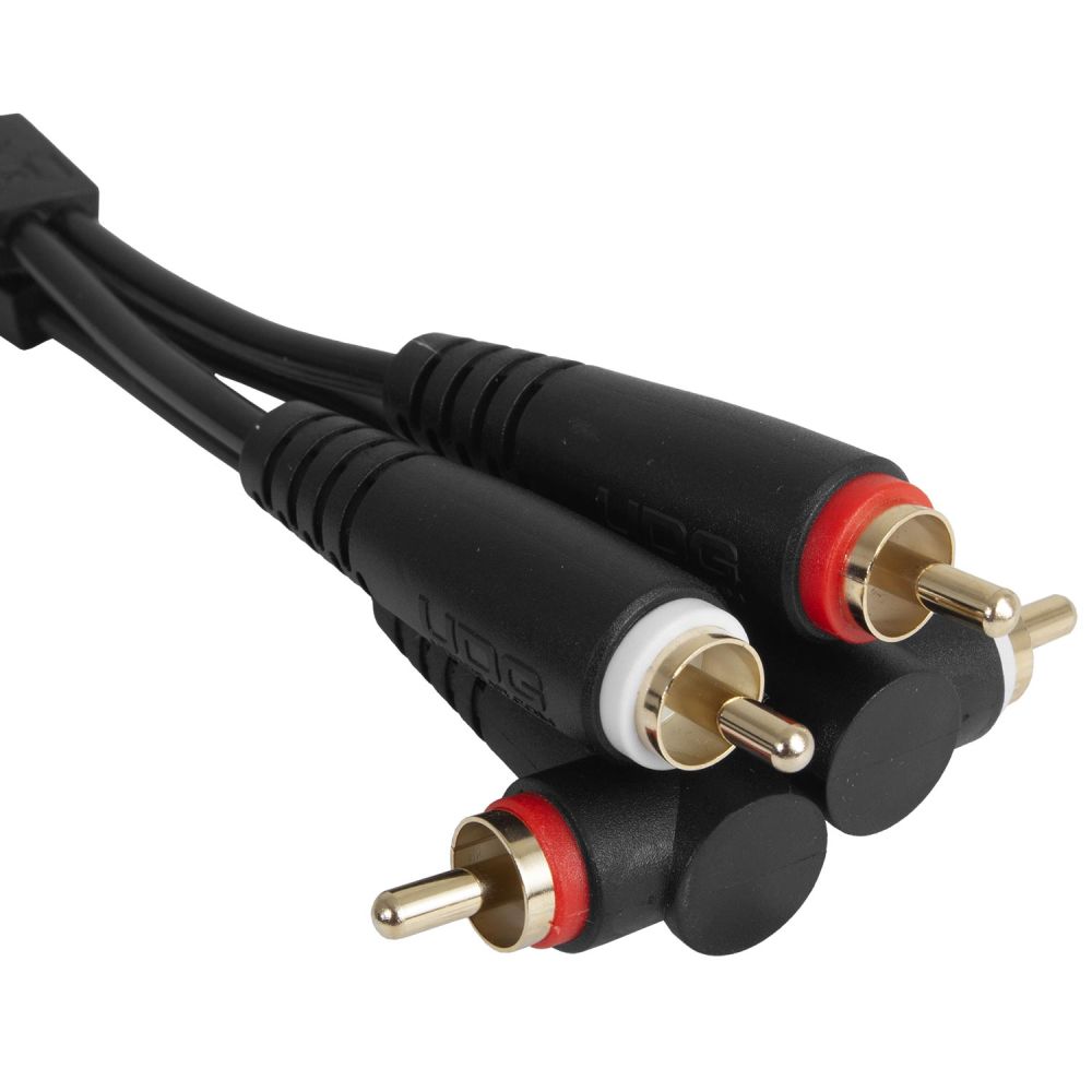 Кабель комутаційний UDG Set RCA Straight-RCA Angled Black 3m (U97005BL)