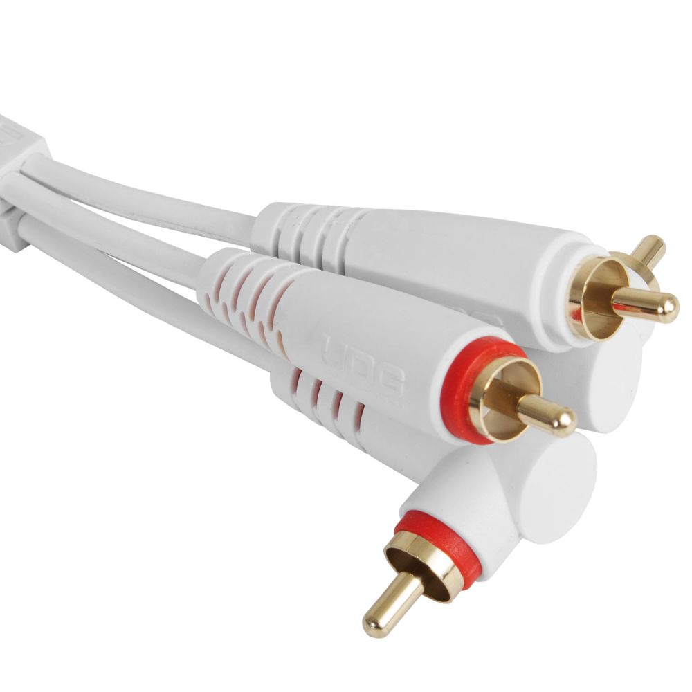 Кабель комутаційний UDG Set RCA Straight-RCA Angled White 3m (U97005WH)