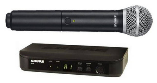 Радіосистема SHURE BLX24E / PG58-H8E  (518-542 MHz)