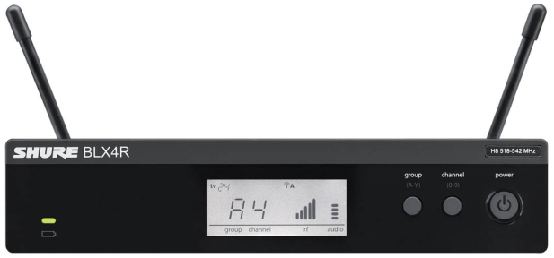 Рессивер для радіосистем Shure  BLX4RE / M17 (518-542 MHz)