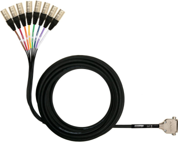 Кабель 8-канальний Shure DB25XLRM