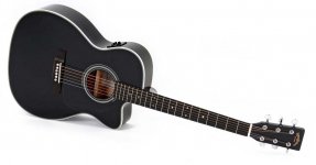 Электроакустическая гитара Sigma 000MC-1STE-BK +