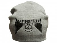 RAMMSTEIN (лого) шапка бини с вышивкой (серая)