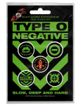 Подарунковий набір значків TYPE O NEGATIVE - SLOW, DEEP & HARD (iol-018)