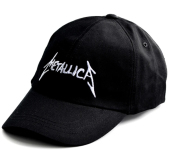 Бейсболка Metallica (лого біле)