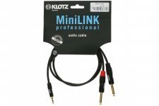 Кабель коммутационный Klotz Minilink Pro Y-Cable Black 0.9 m (KY5-090)