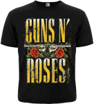 Футболка Guns N’ Roses (лого с револьверами и розами)