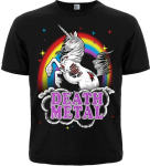 Чорна футболка Death Metal (Unicorn)