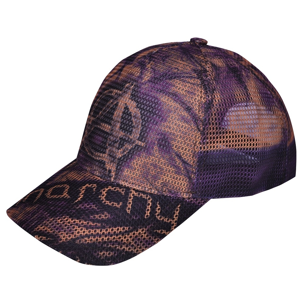 Бейсболка full print Anarchy (brown) сетка