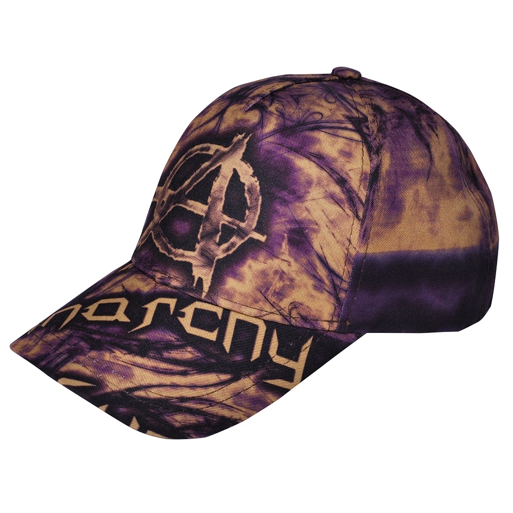 Бейсболка full print Anarchy (purple brown)