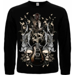 Футболка з довгим рукавом Guitar with Skulls and Ravens