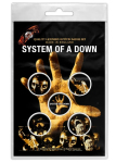 Подарунковий набір значків SYSTEM OF A DOWN - HAND (iol-012)