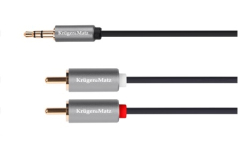 Готовий кабель Kruger&Matz KM1218 jack 3.5 - 2RCA 1 м
