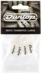 Набір медіаторів Dunlop Thumbpicks White Plastic Large 9003P (4шт)