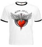 Футболка-рінгер Bon Jovi