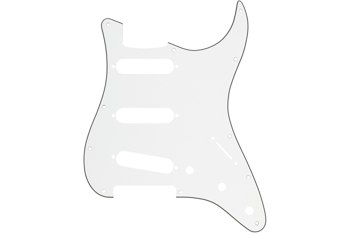FENDER 11-HOLE MODERN-STYLE STRATOCASTER S/S/S PICKGUARDS PARCHMENT Пікгард