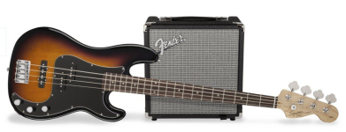 Набор для начинающих бас-гитаристов Fender Squier Pj Bass Pack Brown Sunburst (301972632)