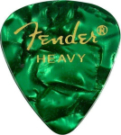Медиатор Fender 351 Premium Celluloid Green Moto Heavy 