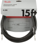 Кабель инструментальный Fender Cable Professional Series 15' Black 