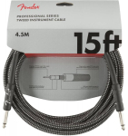 Кабель інструментальний Fender Cable Professional Series 15' Grey Tweed (990820065)