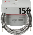 Кабель інструментальний Fender Cable Professional Series 15' White Tweed (990820066)