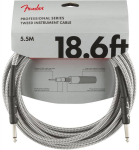 Кабель инструментальный Fender Cable Professional Series 18.6' White Tweed (990820069)