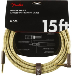 Кабель інструментальний Fender Cable Deluxe Series 15' Angled Tweed (990820086)