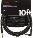 Кабель інструментальний Fender Cable Deluxe Series 10' Angled Black Tweed