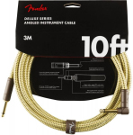Кабель инструментальный Fender Cable Deluxe Series 10' Angled Tweed (990820091)