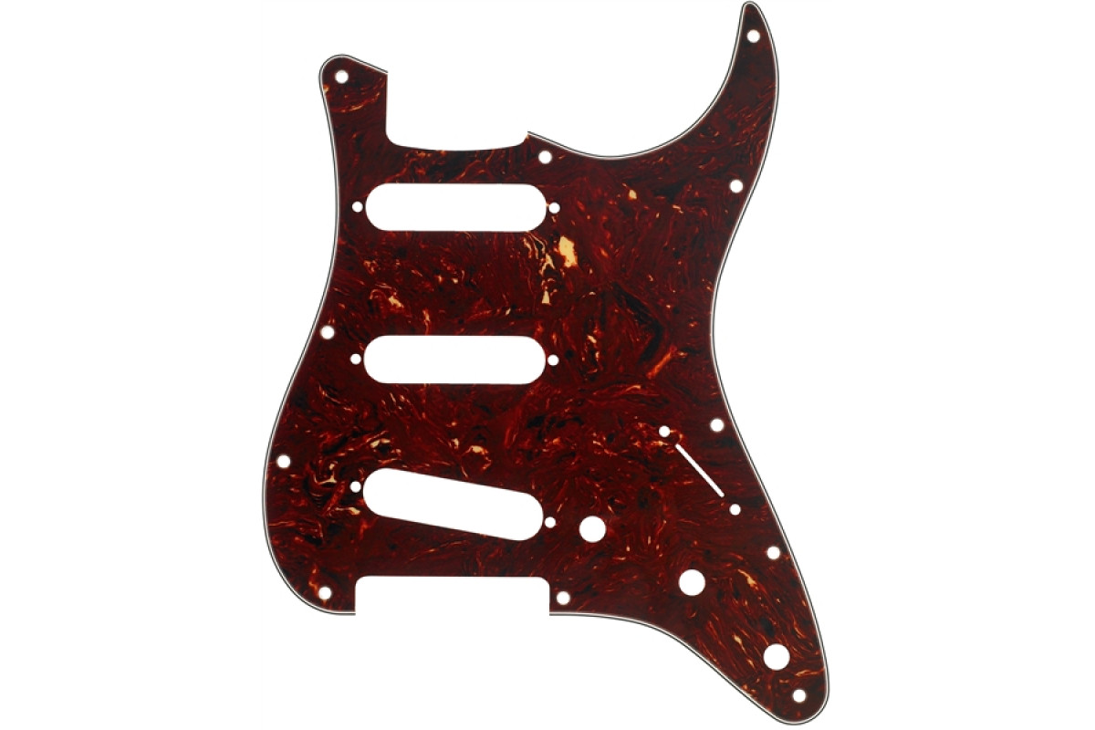 Пикгард FENDER PICKGUARD FOR STRAT S/S/S 11-HOLE TORTOISE SHELL 4 PLY 