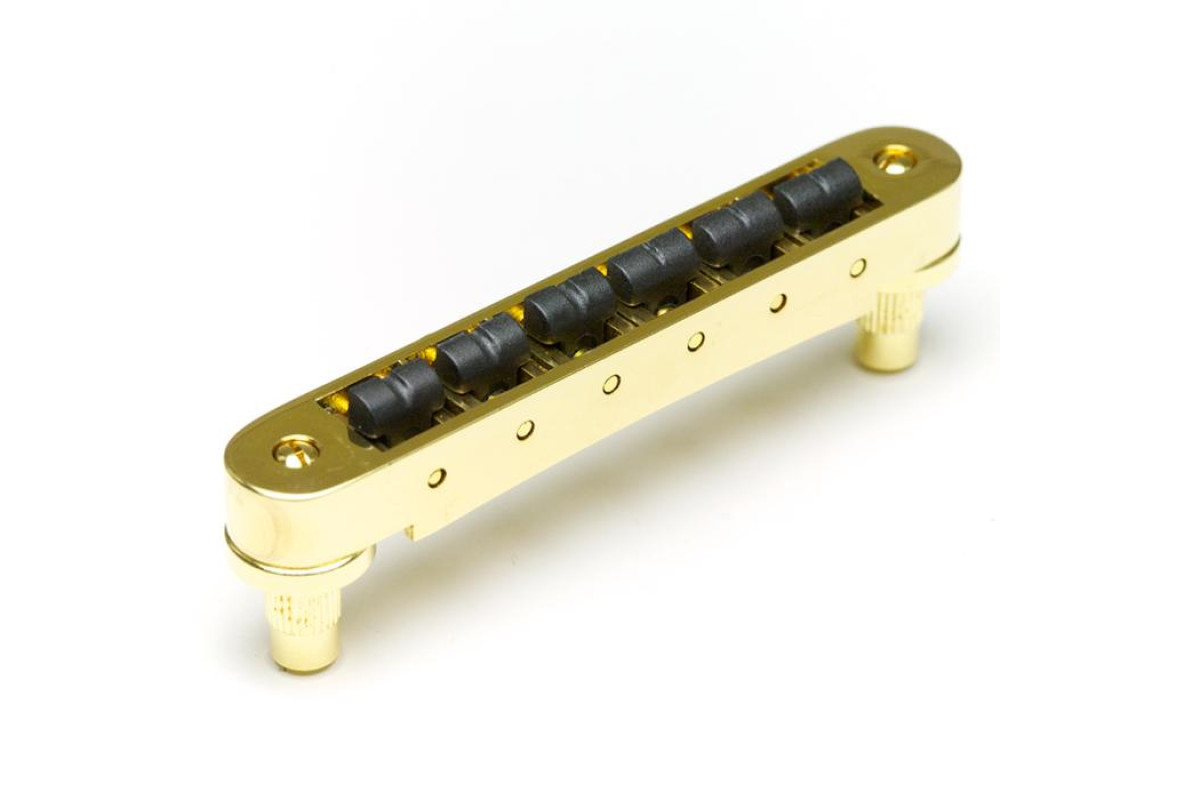 GRAPH TECH PS-8843-G0 String Saver Resomax NV2 Autolock Bridge 4mm-Gold Бридж