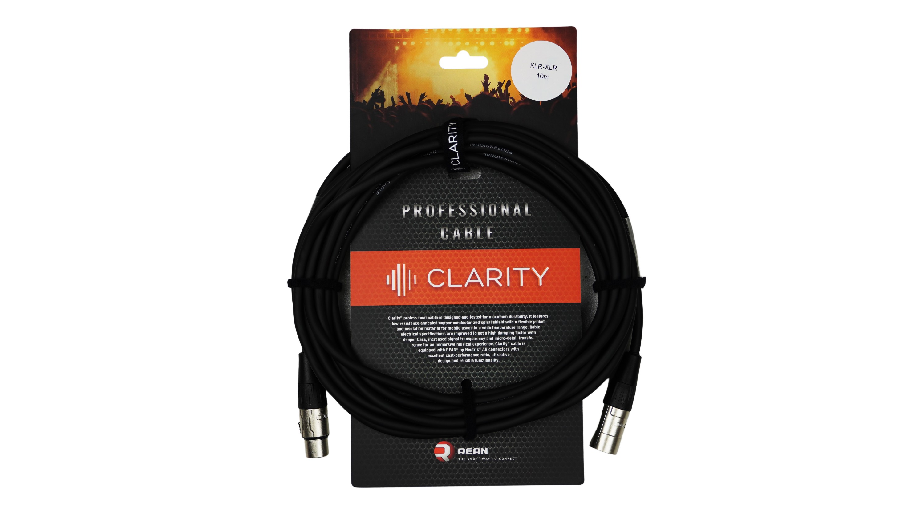 Мікрофонний кабель Clarity XLR-XLR PRO/10m