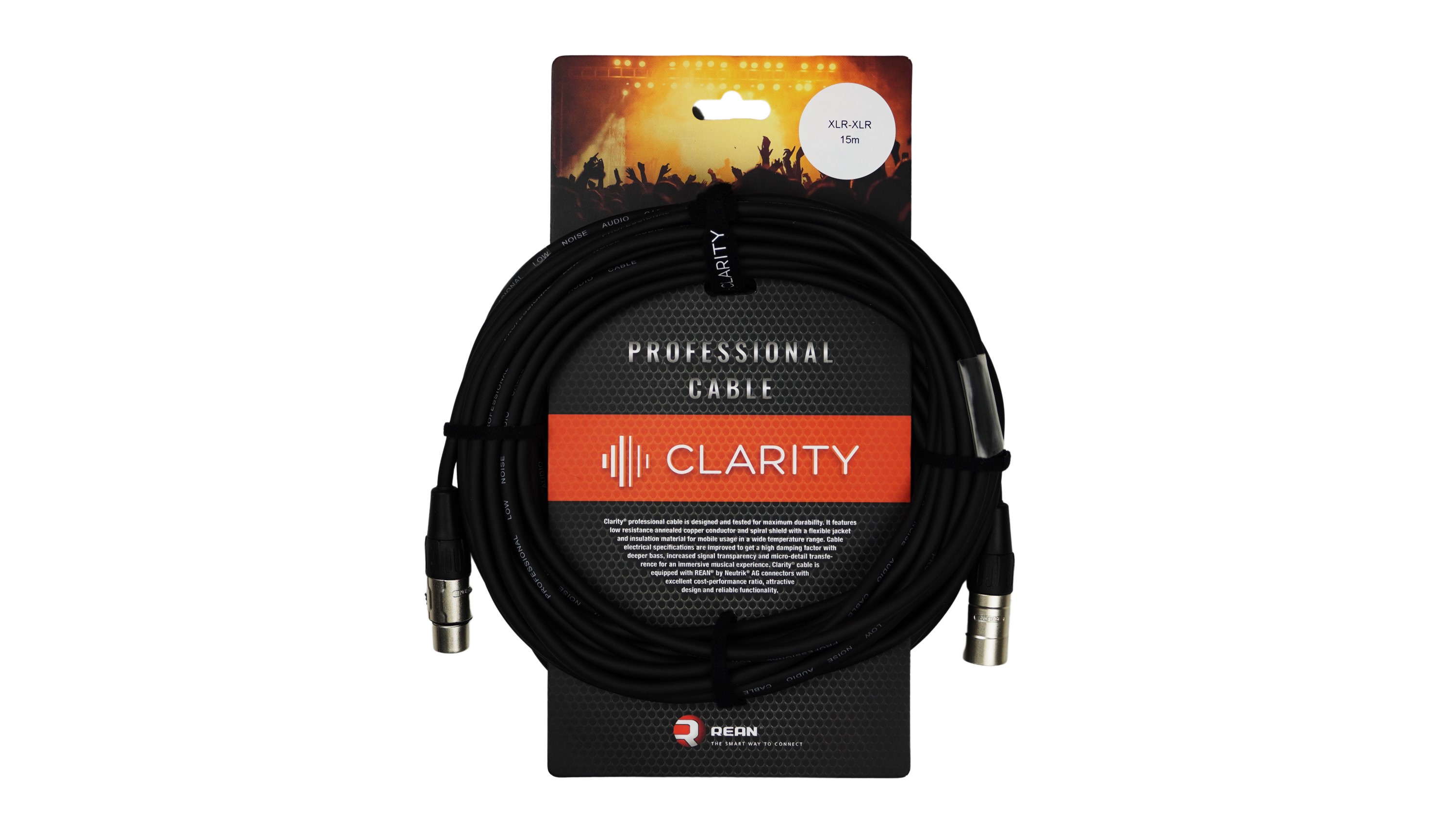 Мікрофонний кабель Clarity XLR-XLR PRO/15m