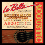 Струны для акустической бас-гитары La Bella AB20