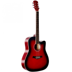 Акустическая гитара Alfabeto WG105 (Red Sunburst) + чехол