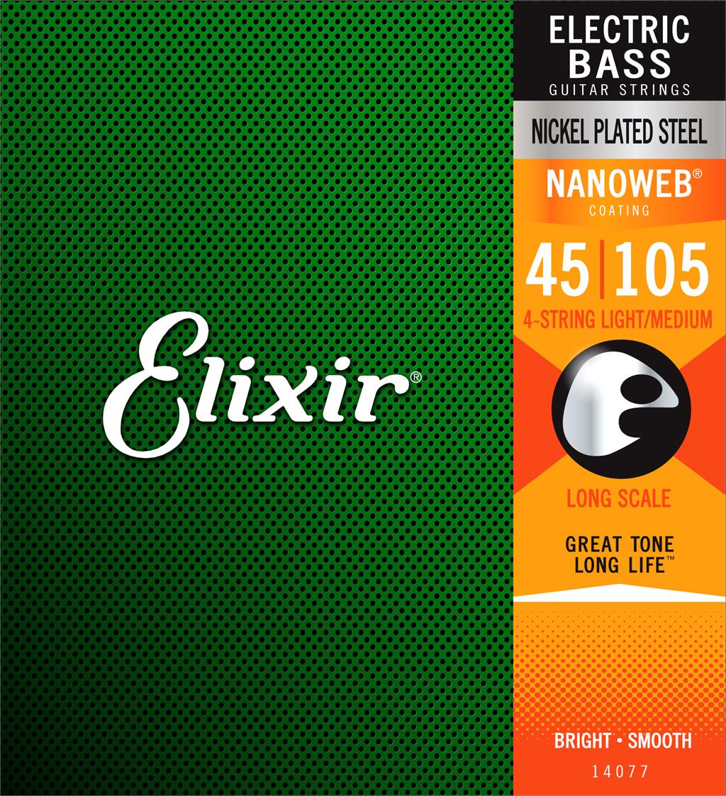 Струни для бас-гітари Elixir 14077 4S LM