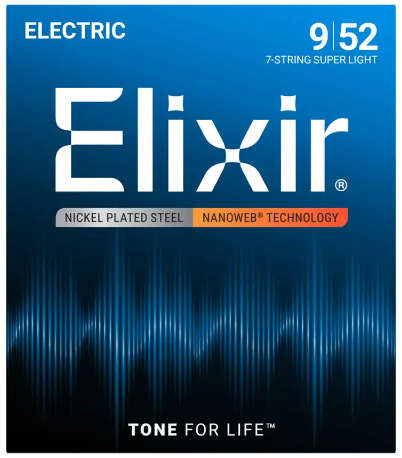 Струны для 7-струнной электрогитары Elixir EL NW SL 7 strings