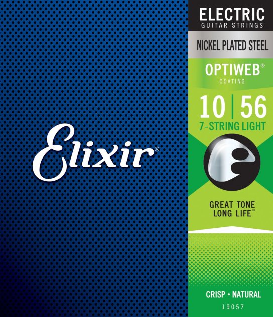 Струни для 7-струнної електрогітари Elixir EL OW 7 L