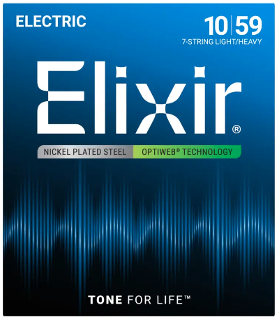 Струны для 7-струнной электрогитары Elixir EL OW 7 LH