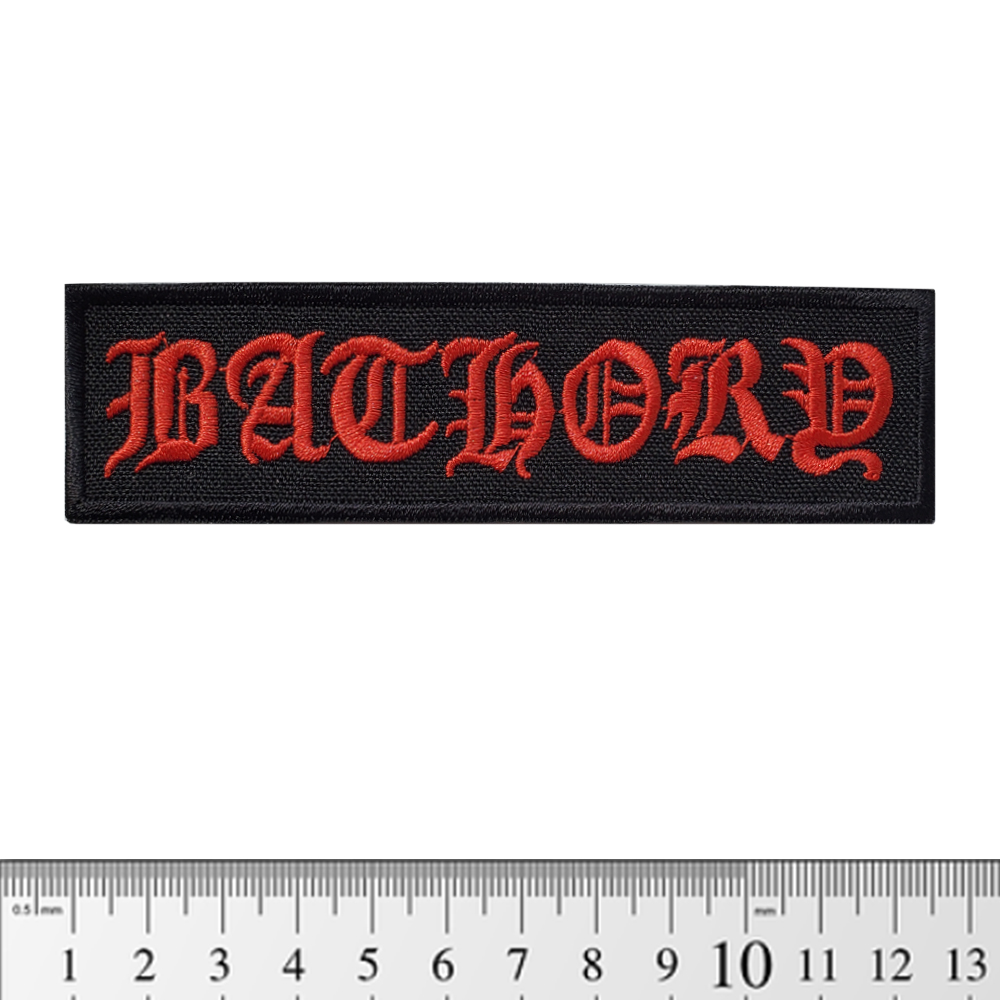 Нашивка Bathory (red logo) (pt-010)