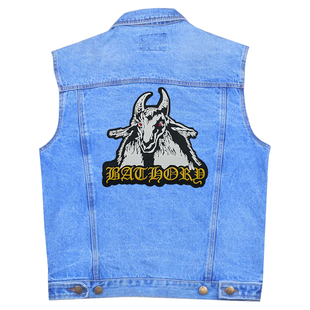 Нашивка термо Bathory (goat with logo) наспинна (thps-021)