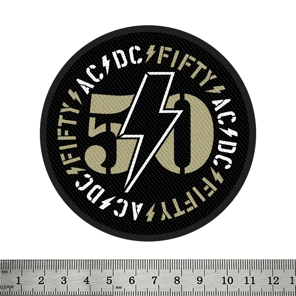 Нашивка ткана AC/DC - 50 (fifty years) (ofp-001)