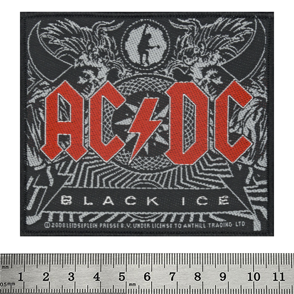 Нашивка ткана AC/DC - BLACK ICE (ofp-175)