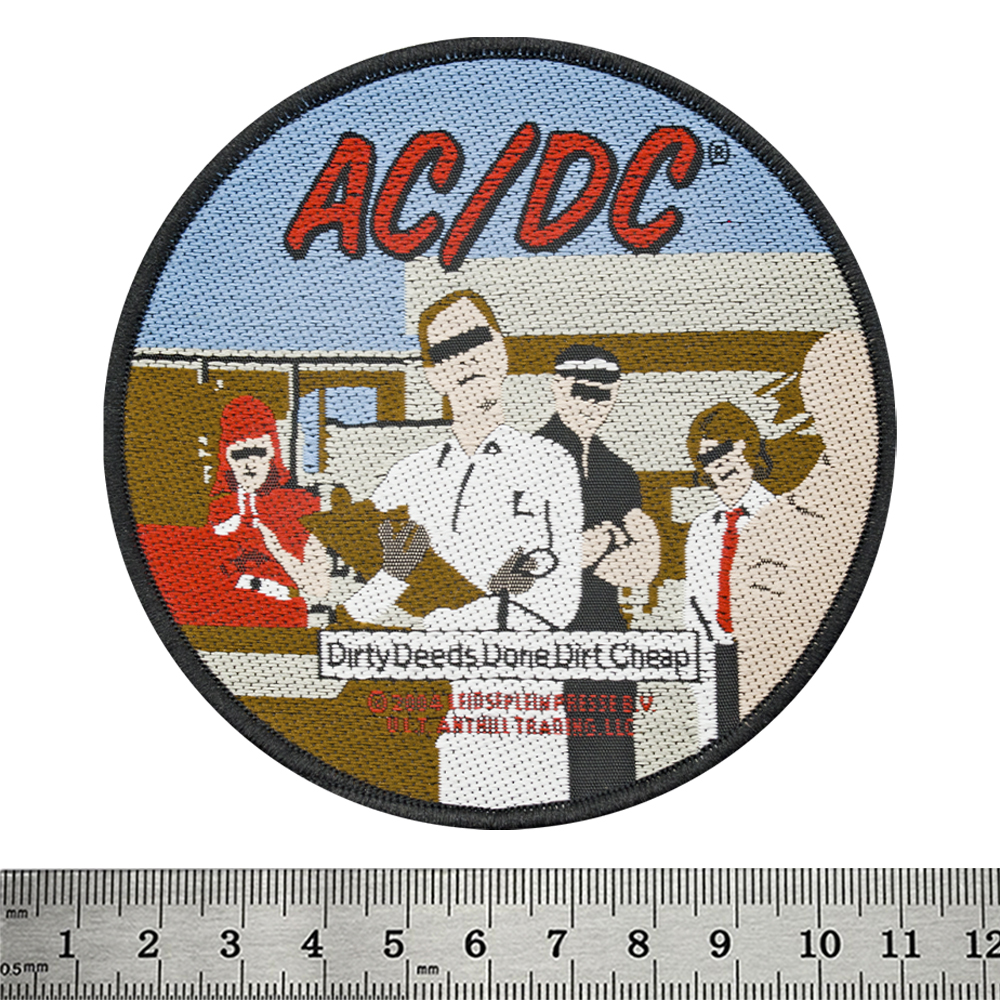 Нашивка ткана AC/DC - DIRTY DEEDS (ofp-113)