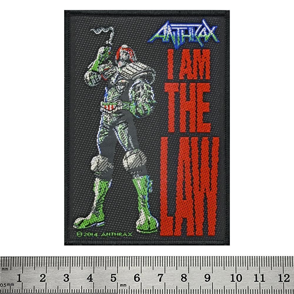 Нашивка ткана ANTHRAX - I AM THE LAW (ofp-109)
