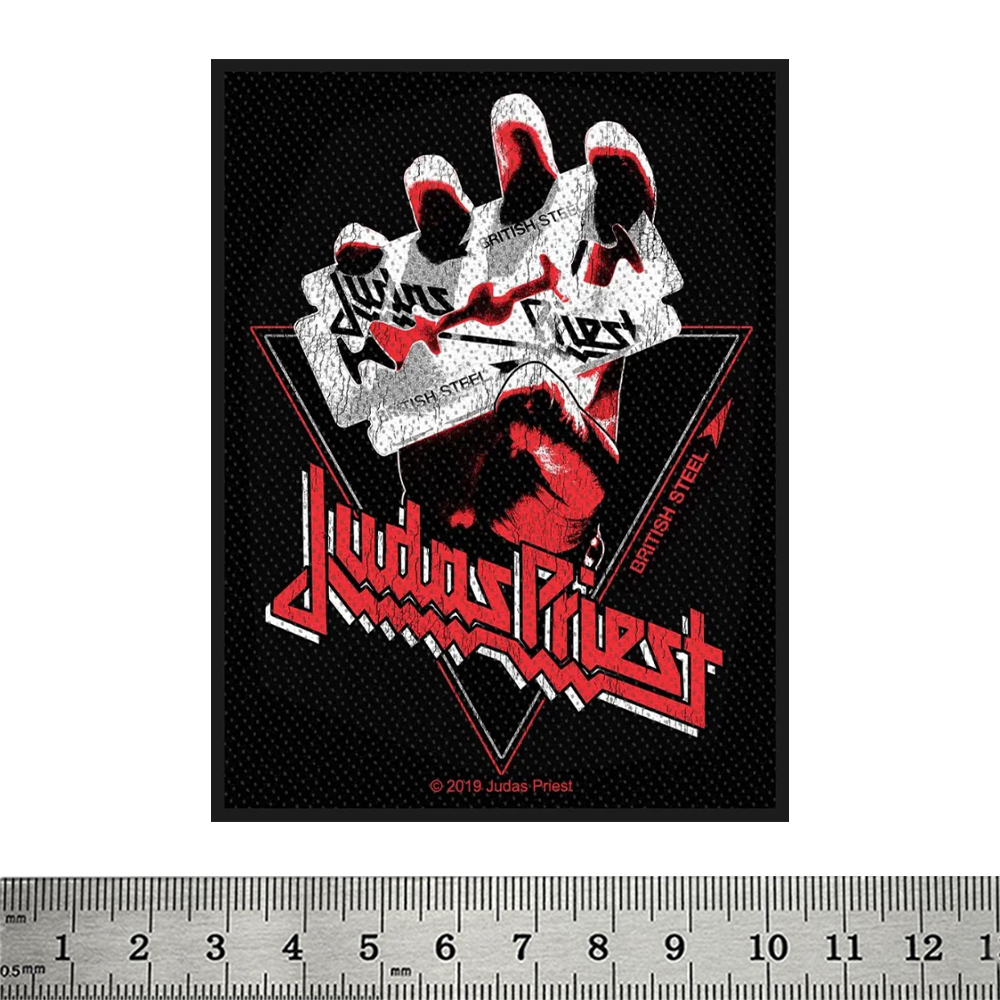 Нашивка ткана Judas Priest "British Steel" (ofp-016)