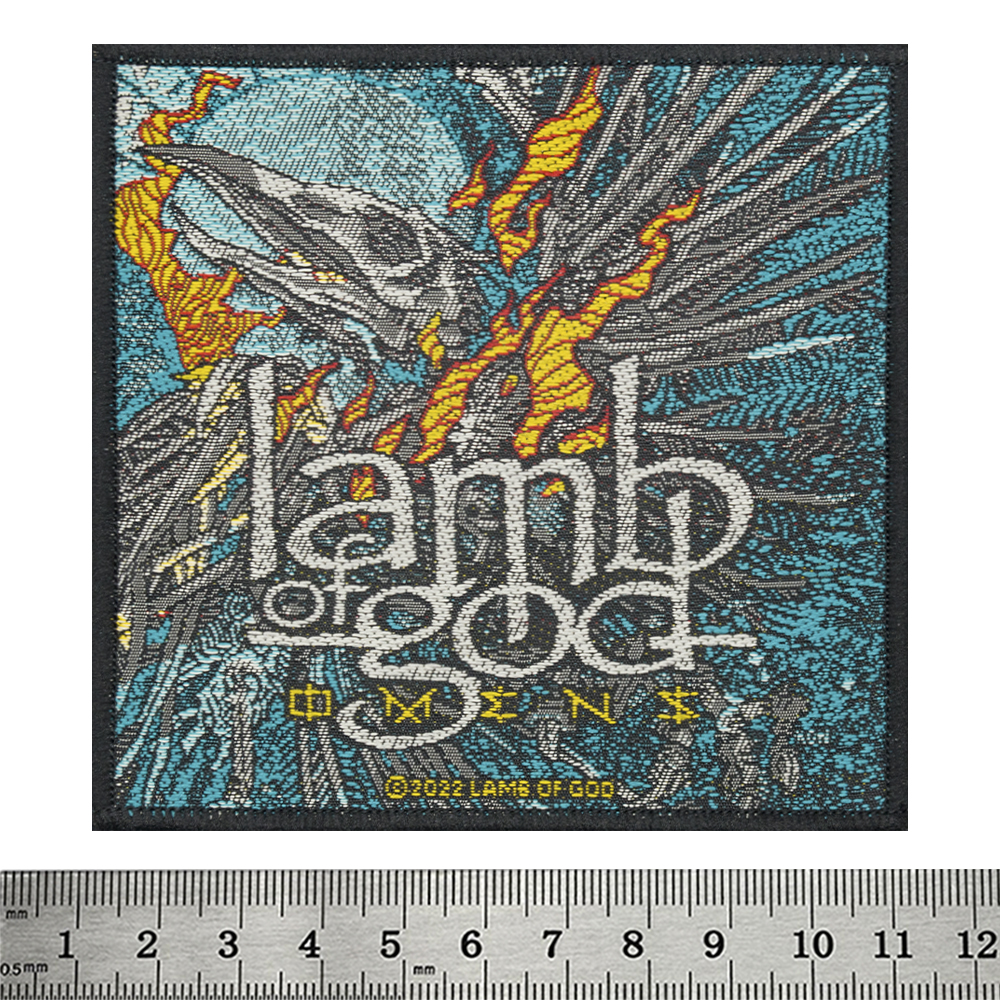 Нашивка ткана LAMB OF GOD - OMENS (ofp-196)