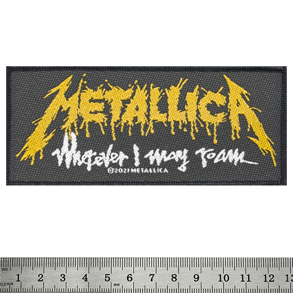 Нашивка ткана METALLICA - WHEREVER I MAY ROAM LOGO (ofp-276)