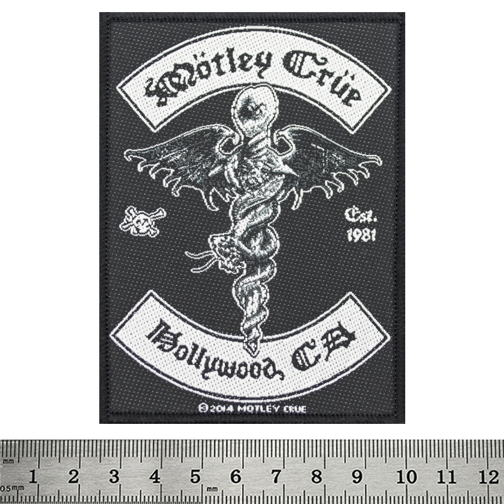 Нашивка ткана MOTLEY CRUE - HOLLYWOOD (ofp-278)