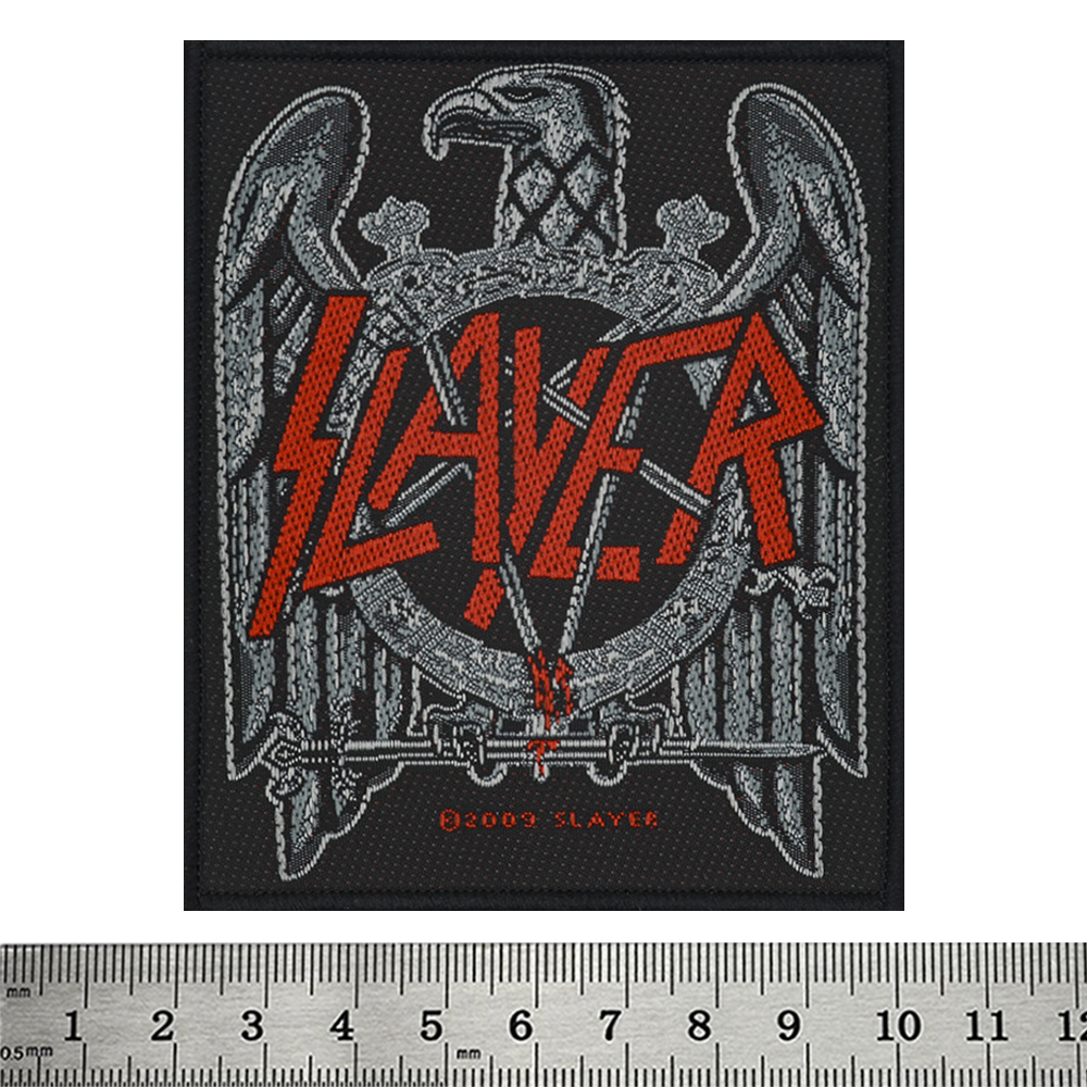 Нашивка ткана SLAYER - BLACK EAGLE (ofp-075)